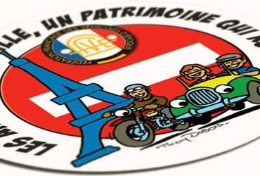 Autocollant FFVE Paris 2014 closeup