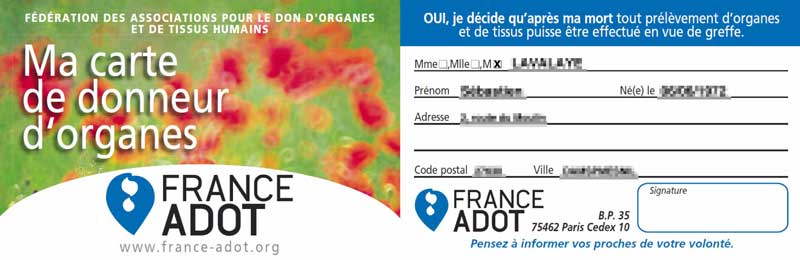 Carte de donneur - France-Adot.org