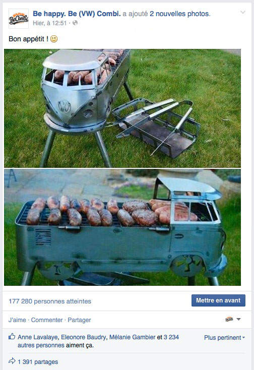 Post Facebook sur Busbecue | BeCombi
