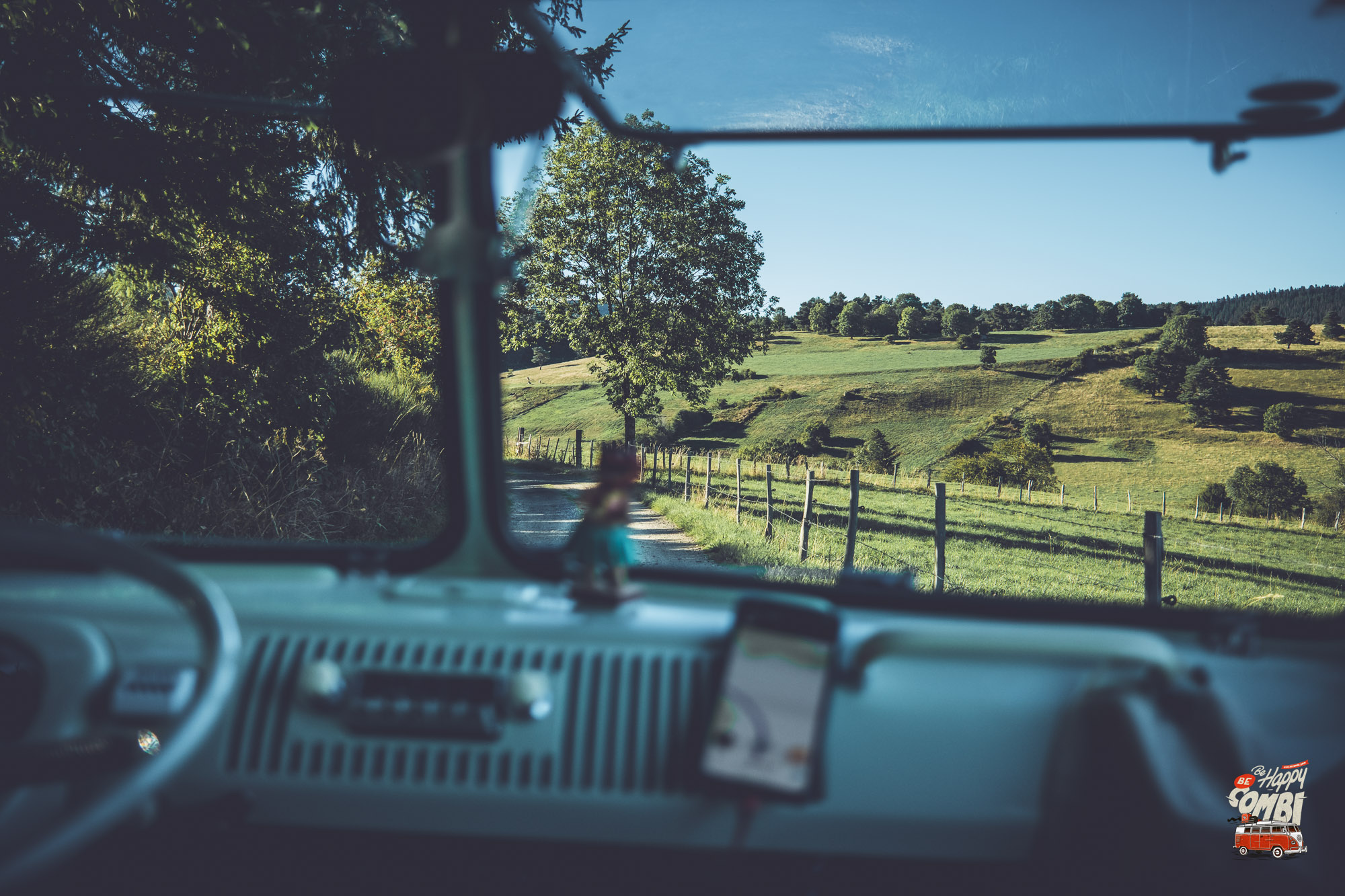 Vue magnifique depuis notre VW Combi