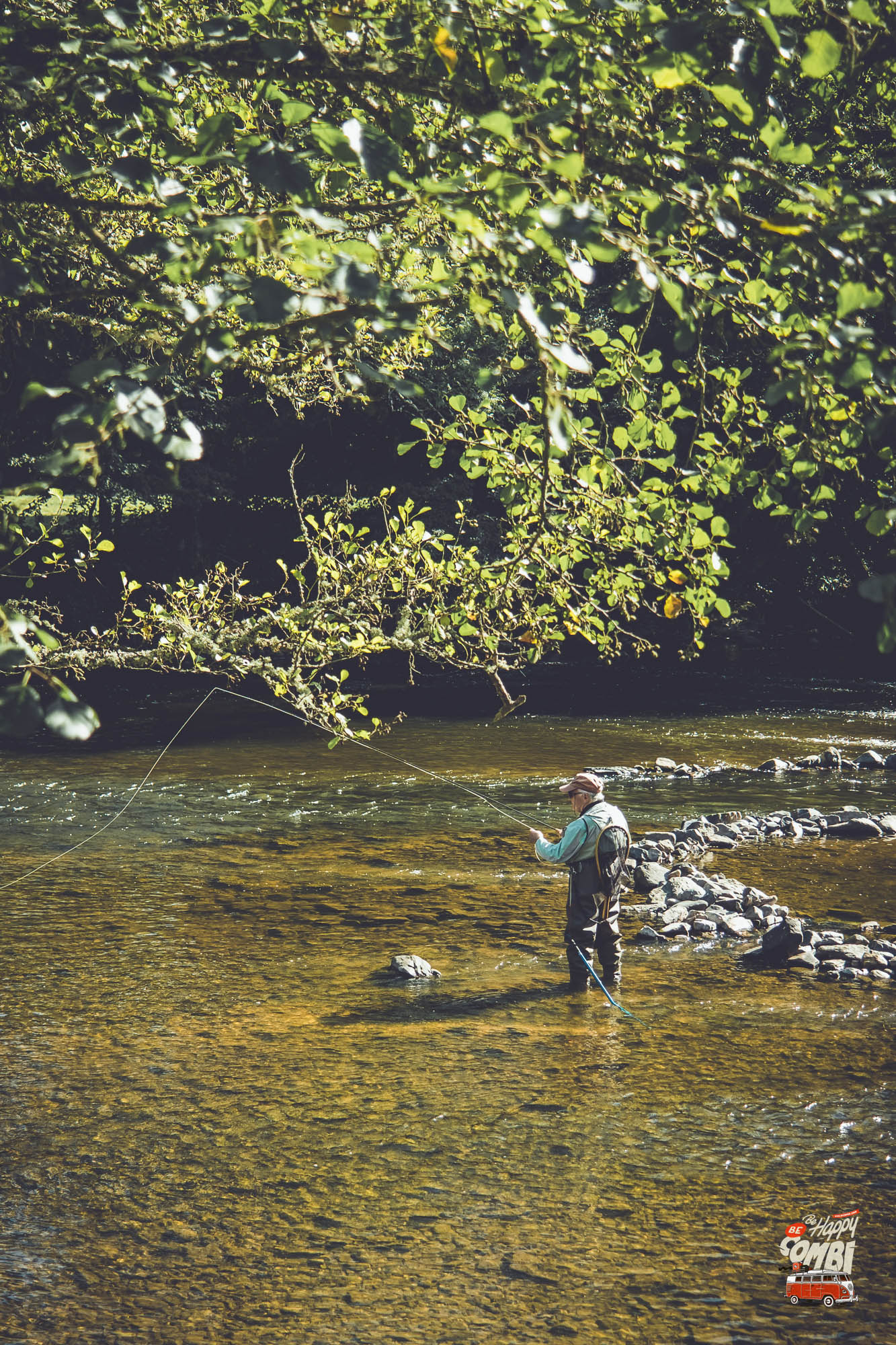 Pêche sur la Sioule depuis le camping des Tarteaux (63)
